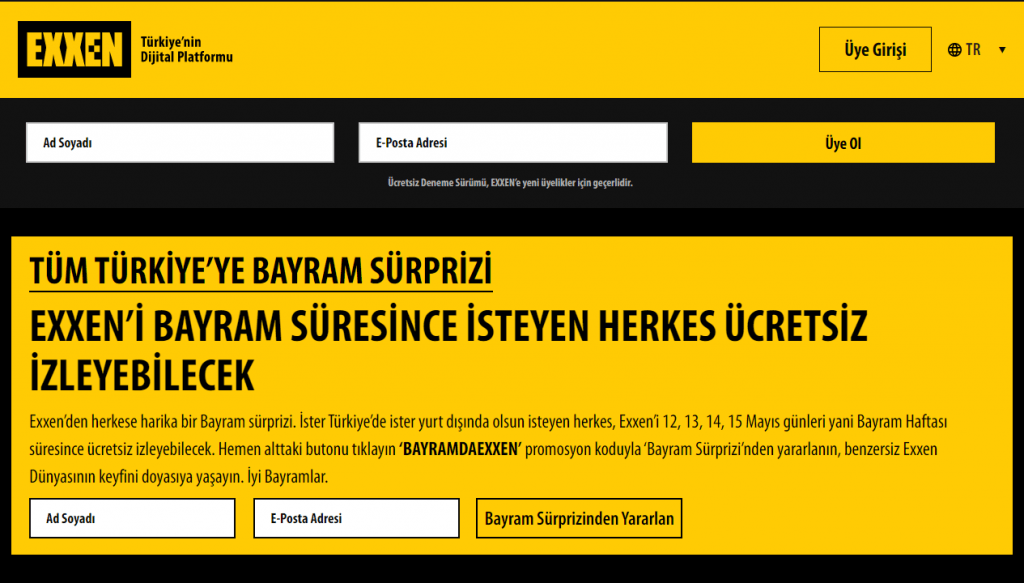 Exxen Ramazan Bayramı Kampanyası