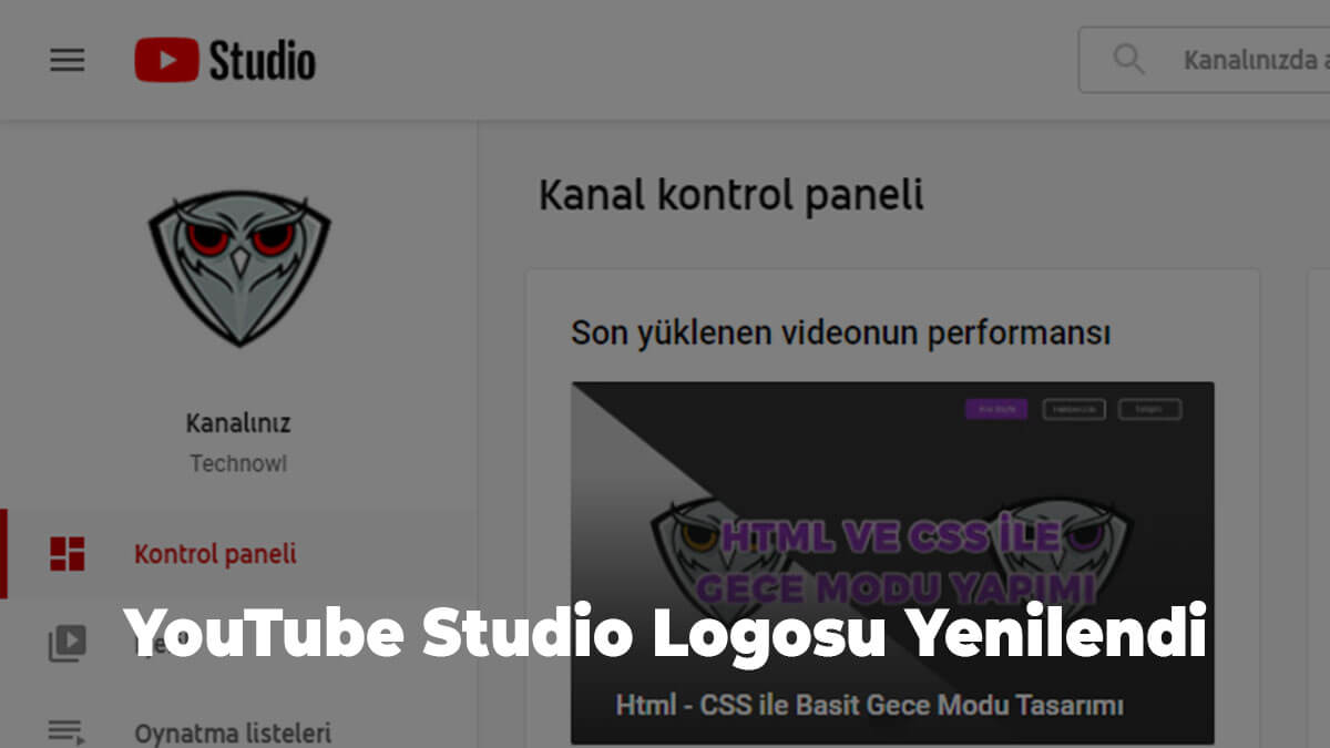 YouTube Studio Logosu Yenilendi